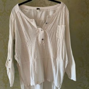 White free people tunic